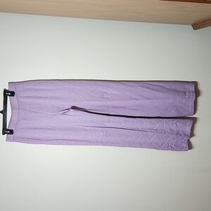 St John Collection Santana Knit Wide Leg Pants Lavender Womens Size 4
